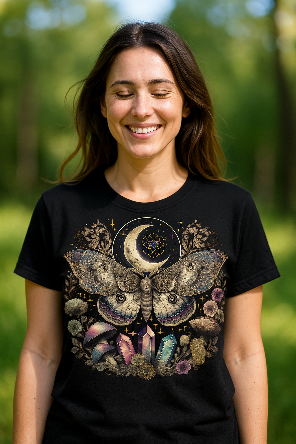 Butterfly and Crystals Tee