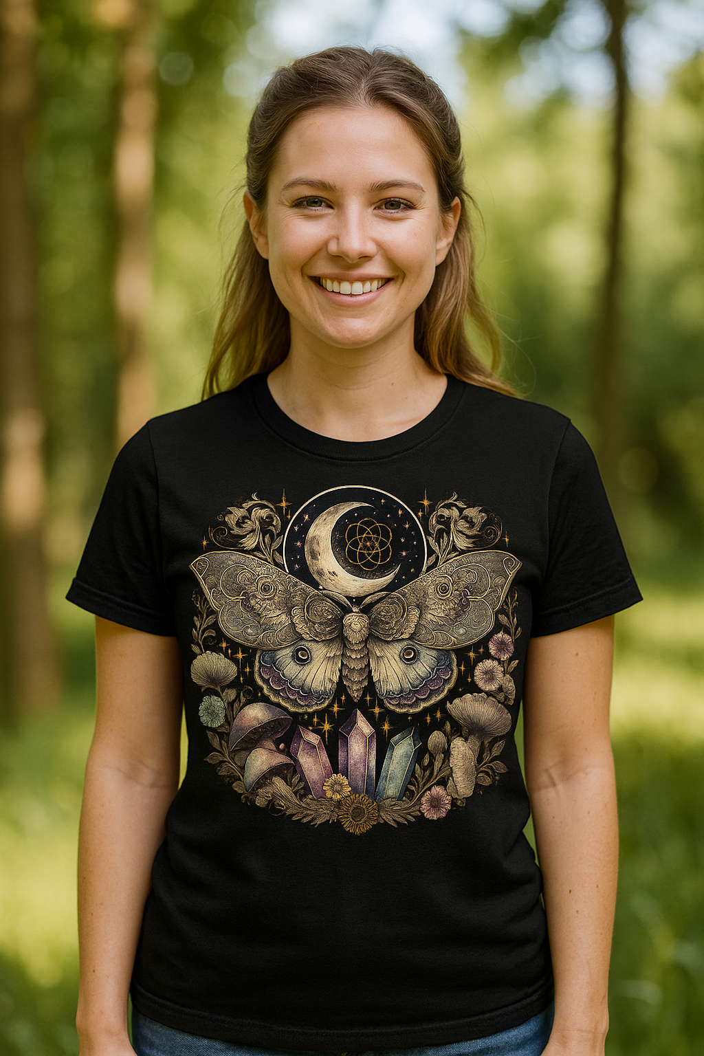 Butterfly and Crystals Tee